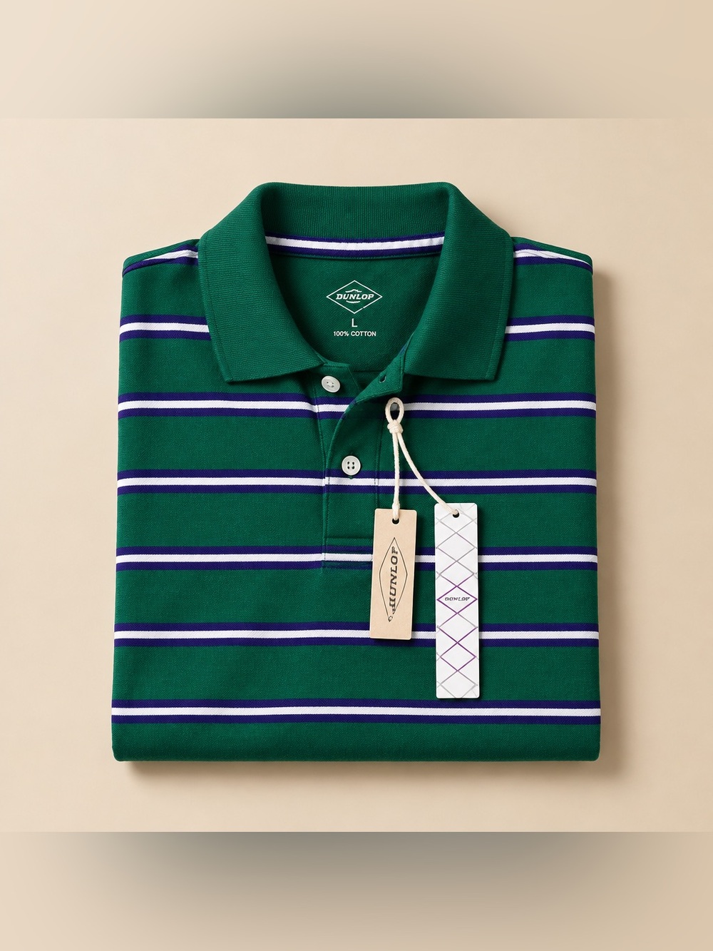 St. John's Bay Stripe Size Medium Cotton Shirt